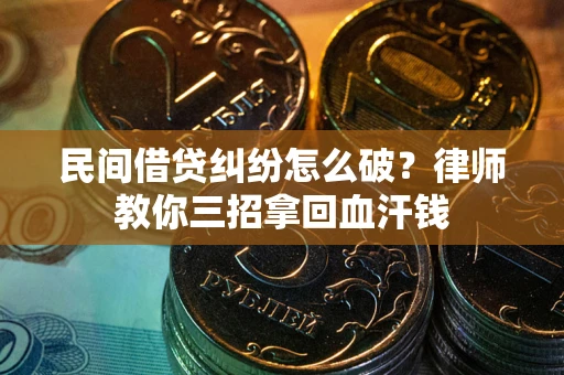 武汉民间借贷纠纷怎么破？律师教你三招拿回血汗钱