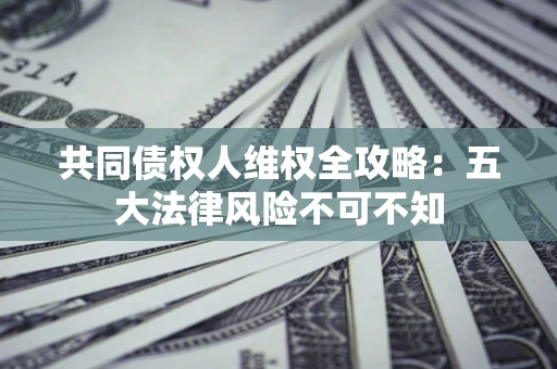 武汉共同债权人维权全攻略：五大法律风险不可不知