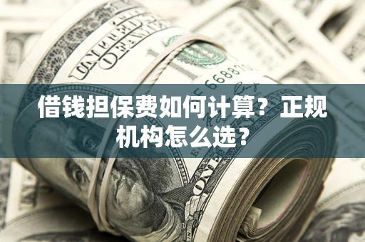 武汉借钱担保费如何计算？正规机构怎么选？