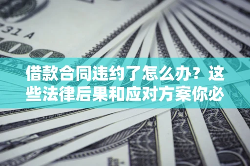 武汉借款合同违约了怎么办？这些法律后果和应对方案你必须知道
