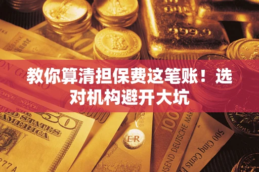 武汉教你算清担保费这笔账！选对机构避开大坑