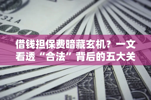 武汉借钱担保费暗藏玄机？一文看透“合法”背后的五大关键陷阱