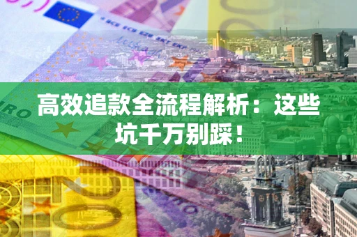 武汉高效追款全流程解析：这些坑千万别踩！
