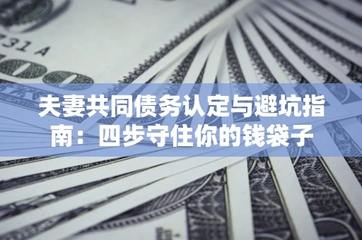 武汉夫妻共同债务认定与避坑指南：四步守住你的钱袋子