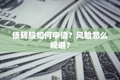 武汉债转股如何申请？风险怎么规避？