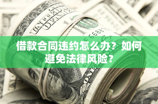 武汉借款合同违约怎么办？如何避免法律风险？