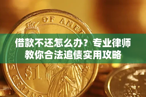 武汉借款不还怎么办？专业律师教你合法追债实用攻略
