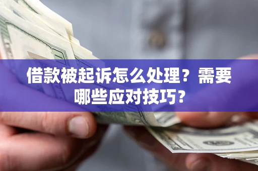 武汉借款被起诉怎么处理？需要哪些应对技巧？